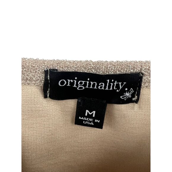 Originality NWT Tie-Strap Crop Top Medium Sparkling Gold Sweetheart Bustier - Picture 4 of 6